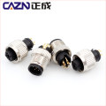 IP67 3 4 5 6 pin M12 C Code Male Female Injection-molded Connector for PVC PUR Cable